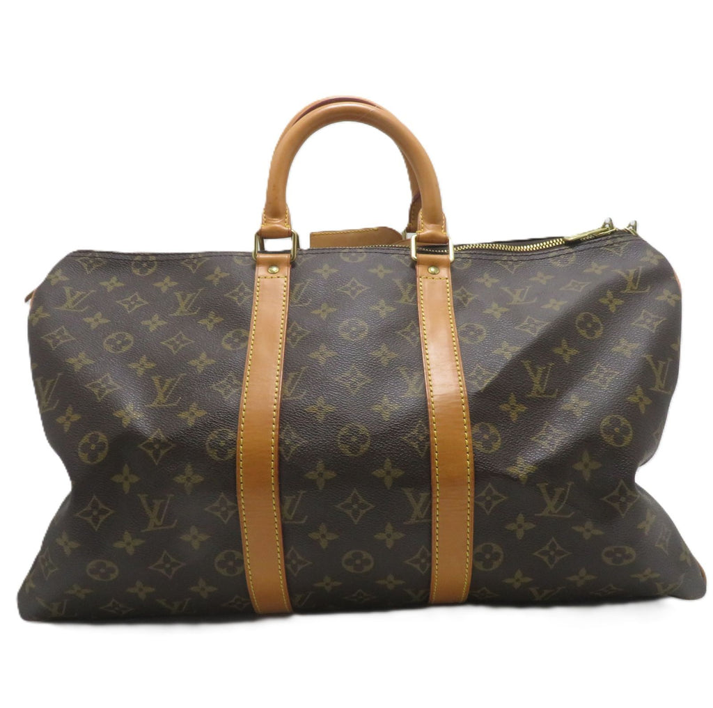 Louis Vuitton Keepall 45 Monogram Boston Bag Canvas Brown — view 3