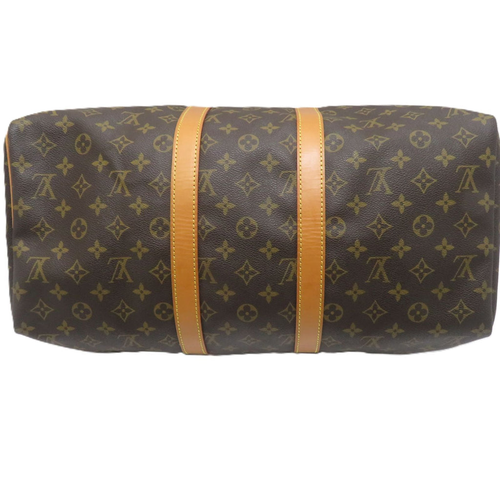 Louis Vuitton Keepall 45 Monogram Boston Bag Canvas Brown — view 5