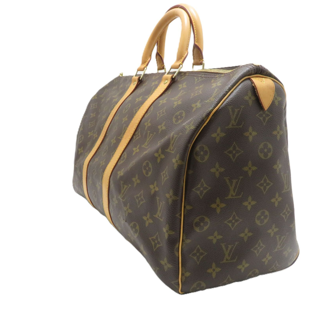 Louis Vuitton Keepall 45 Monogram Boston Bag Canvas Brown — view 2