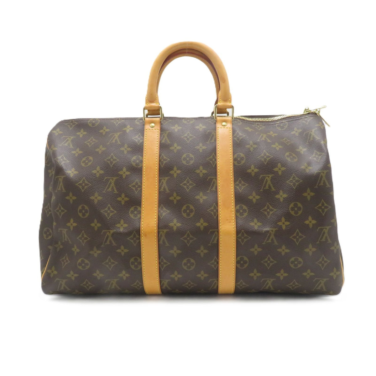Louis Vuitton Keepall 45 Monogram Boston Bag Canvas Brown — view 3