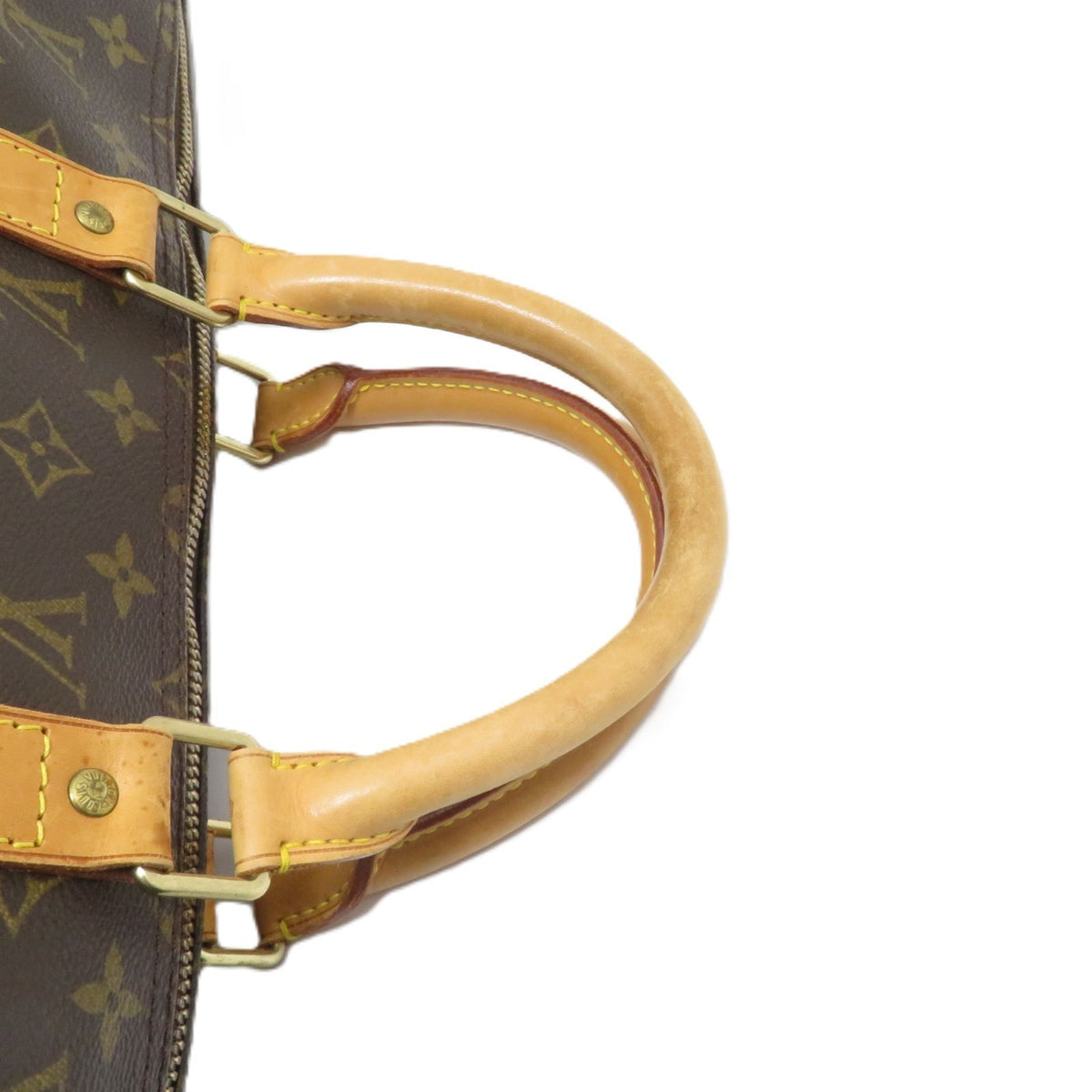 Louis Vuitton Keepall Bandouliere 50 Monogram Boston Bag Brown — view 5