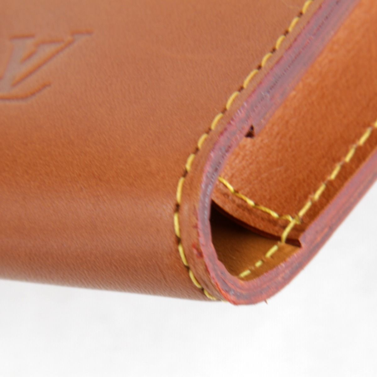 Louis Vuitton Nomad Etui Galet Case Leather Brown — view 8