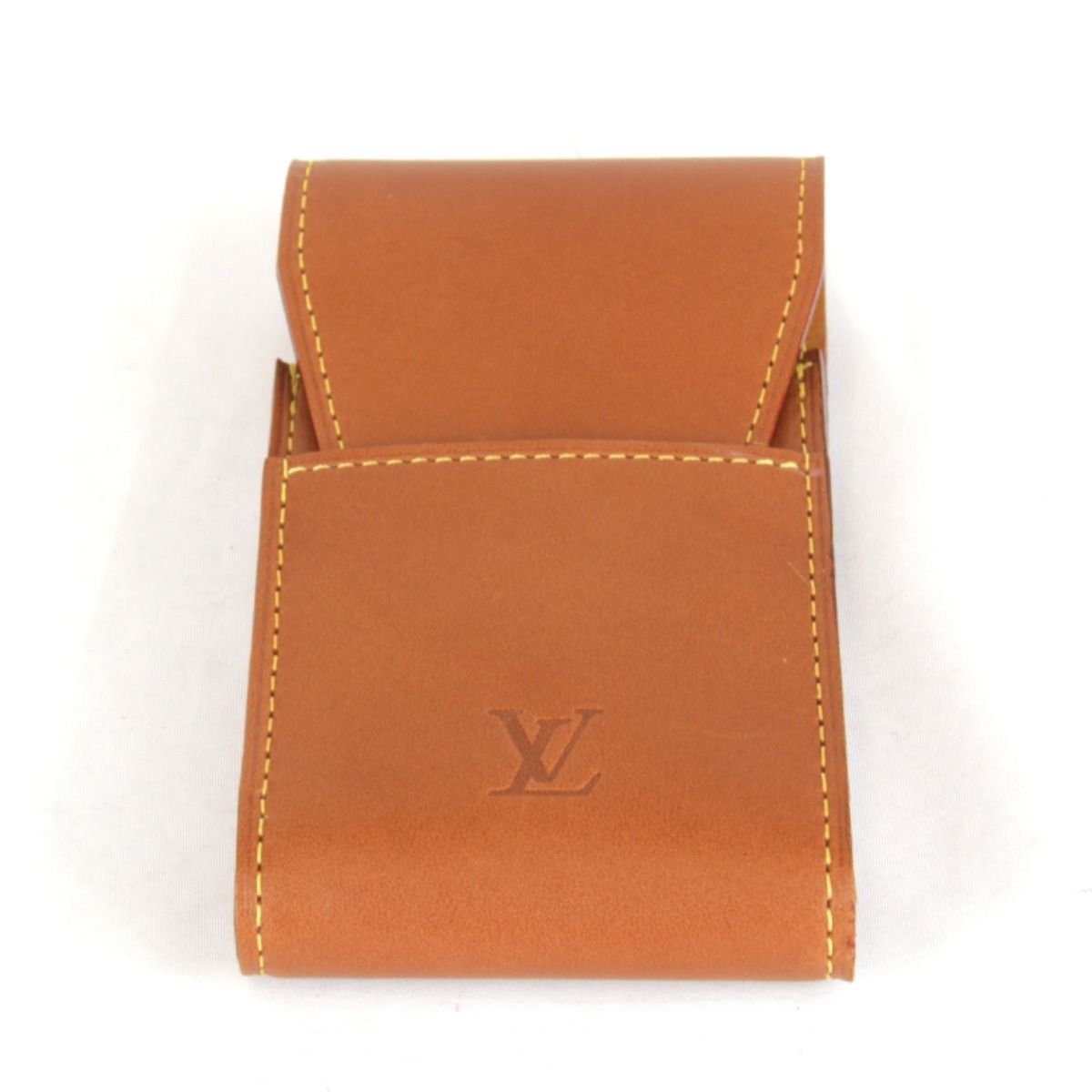 Louis Vuitton Nomad Etui Galet Case Leather Brown — view 3