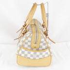 Louis Vuitton Usedlouis Berkeley Handbag Damier Azur Canvas Leather — view 3