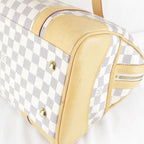 Louis Vuitton Usedlouis Berkeley Handbag Damier Azur Canvas Leather — view 5