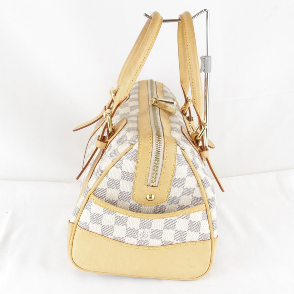 Louis Vuitton Usedlouis Berkeley Handbag Damier Azur Canvas Leather — view 4