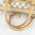 Louis Vuitton Usedlouis Berkeley Handbag Damier Azur Canvas Leather — view 8