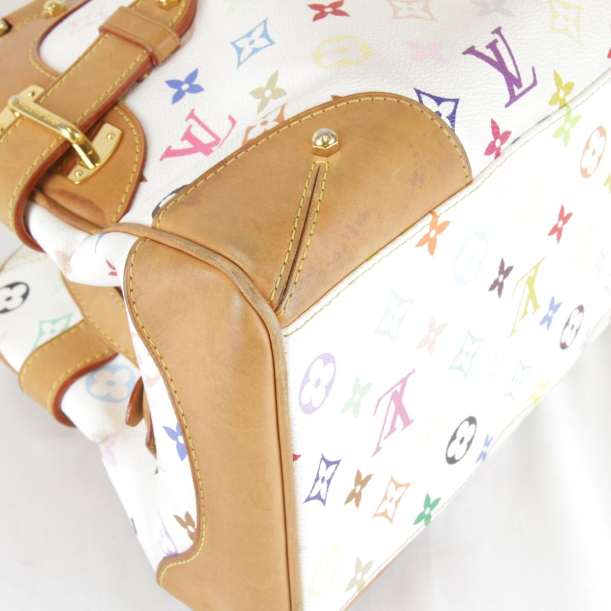 Louis Vuitton Claudia Tote Bag Monogram Multicolor Leather — view 6