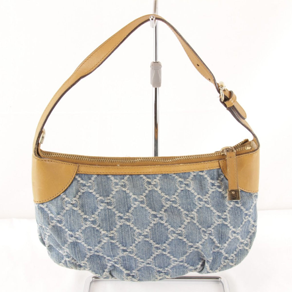 Gucci GG Denim One Handbag Pouch Canvas — view 2