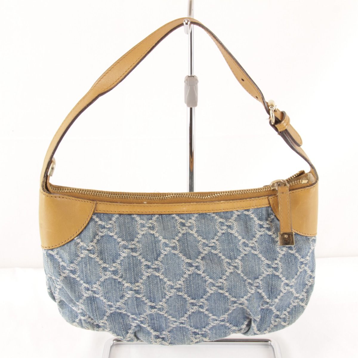 Gucci GG Denim One Handbag Pouch Canvas — view 2