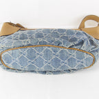 Gucci GG Denim One Handbag Pouch Canvas — view 7