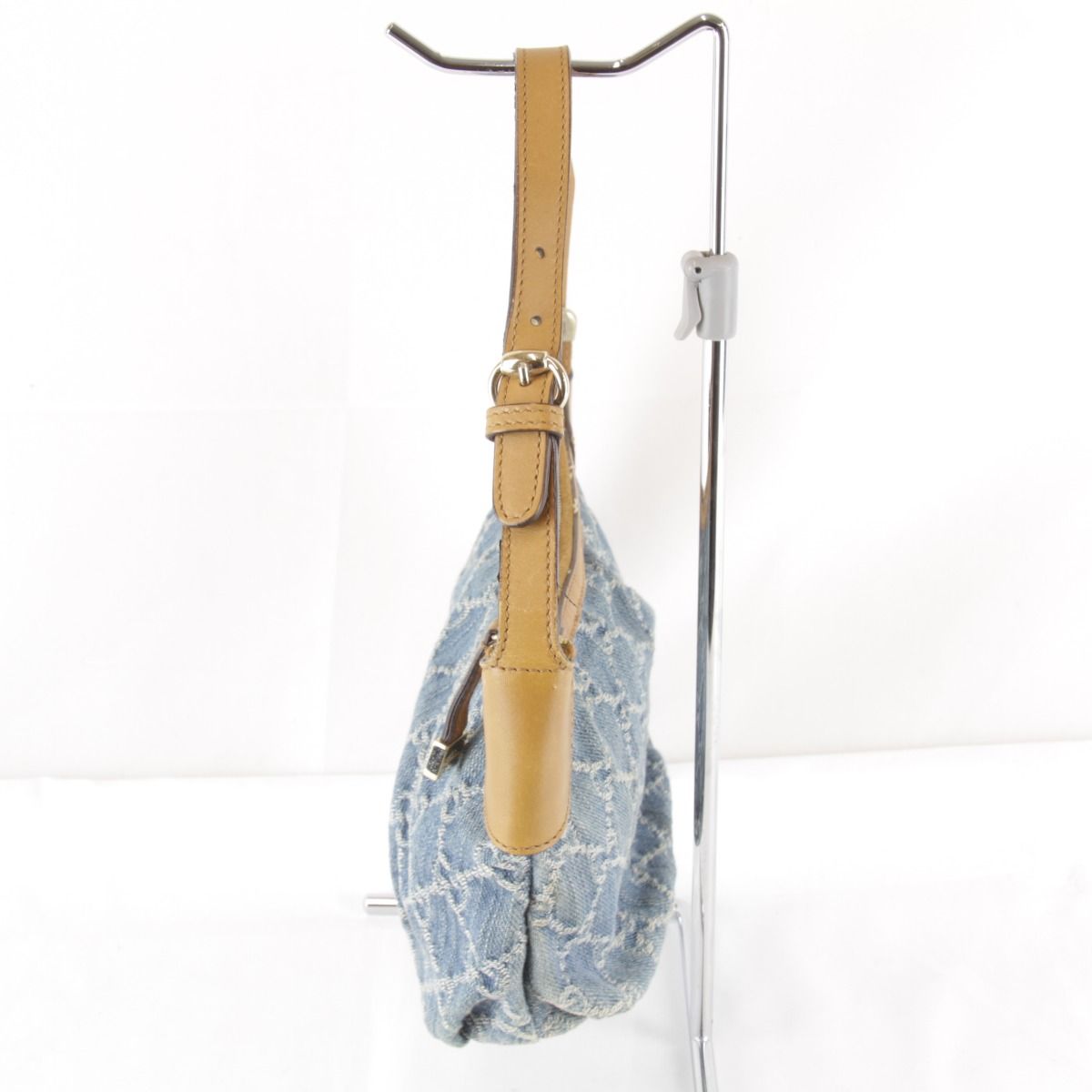 Gucci GG Denim One Handbag Pouch Canvas — view 4