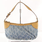 Gucci GG Denim One Handbag Pouch Canvas