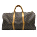 Louis Vuitton Keepall 50 Monogram Boston Bag Canvas Brown