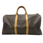 Louis Vuitton Keepall 50 Monogram Boston Bag Canvas Brown