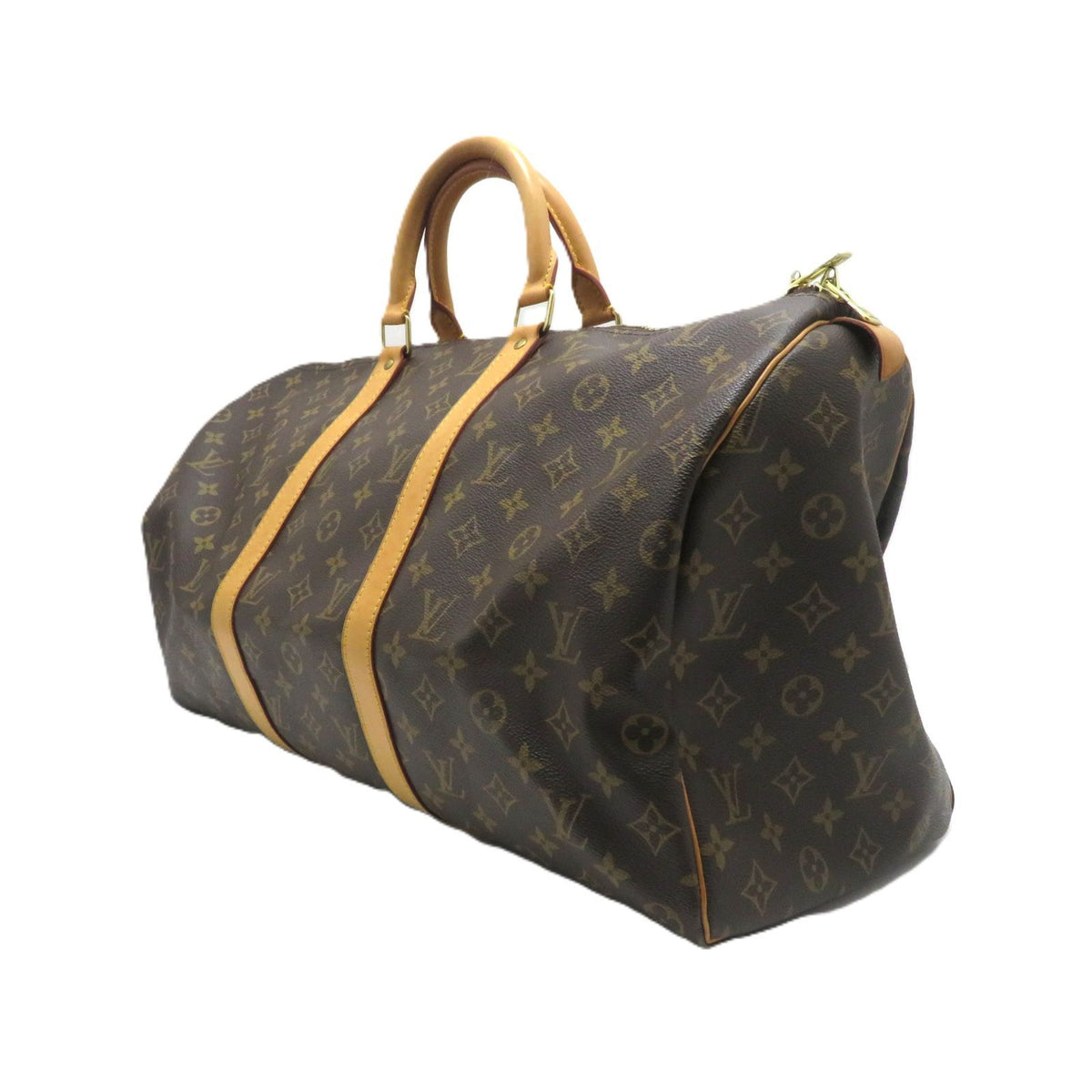 Louis Vuitton Keepall 50 Monogram Boston Bag Canvas Brown — view 2