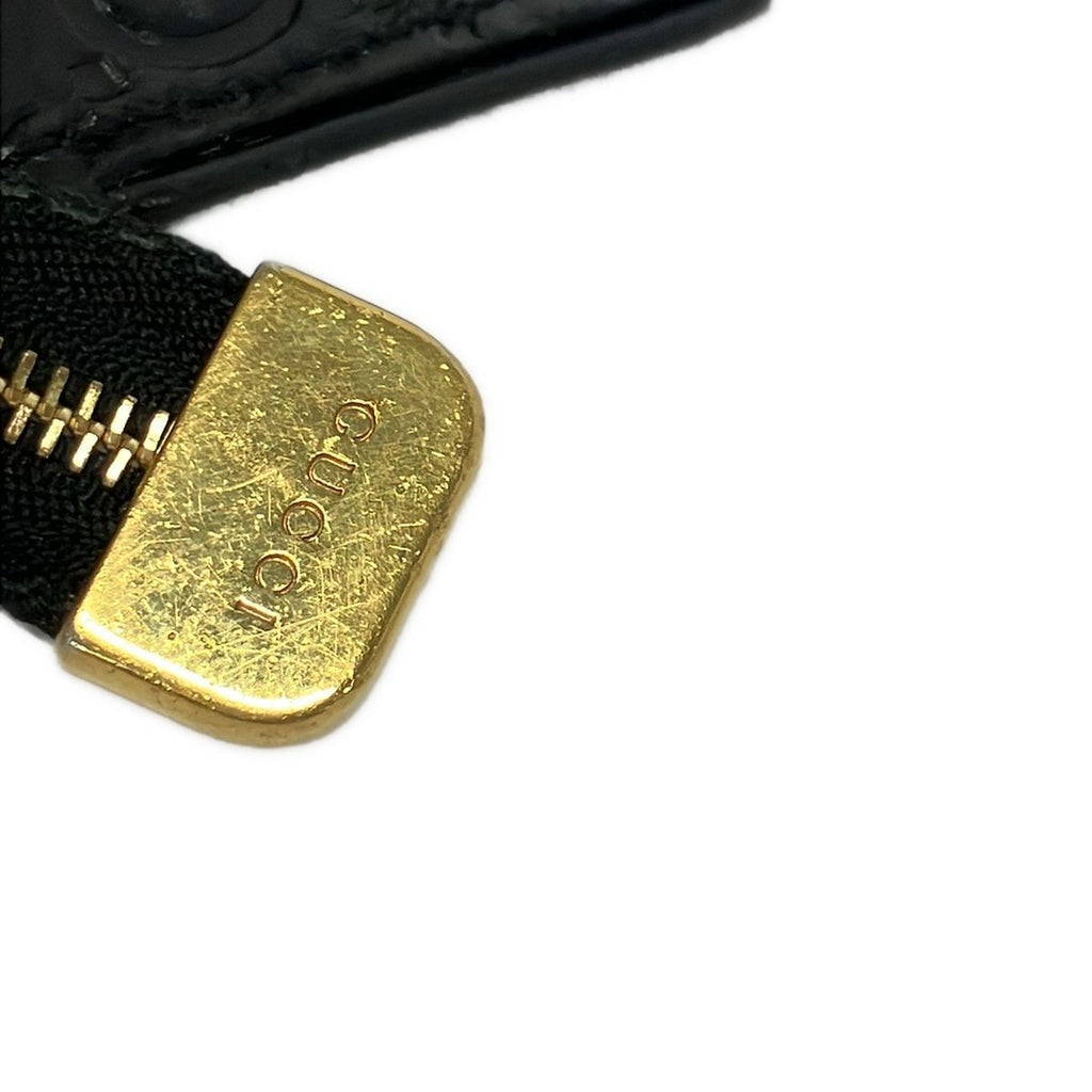 Gucci Coin Purse Guccissima Line Black Leather — view 5