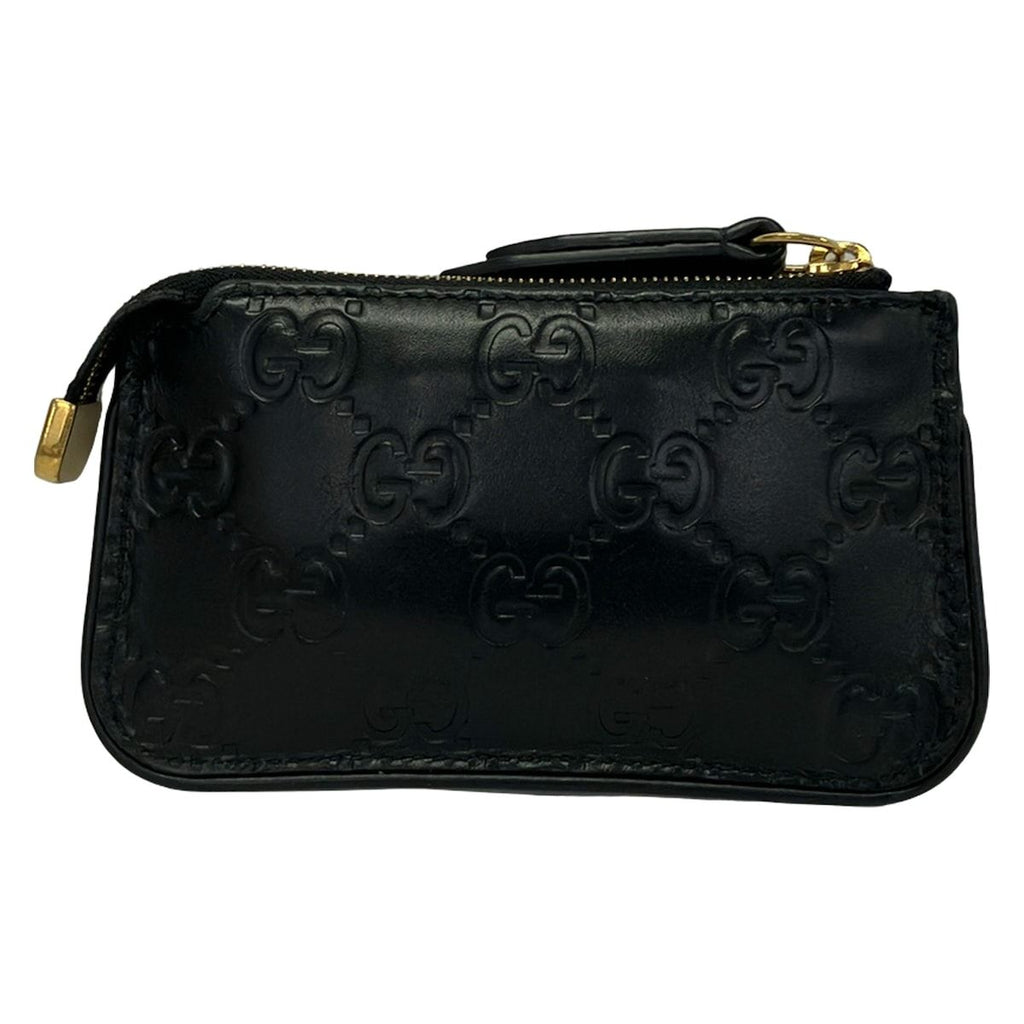 Gucci Coin Purse Guccissima Line Black Leather — view 2