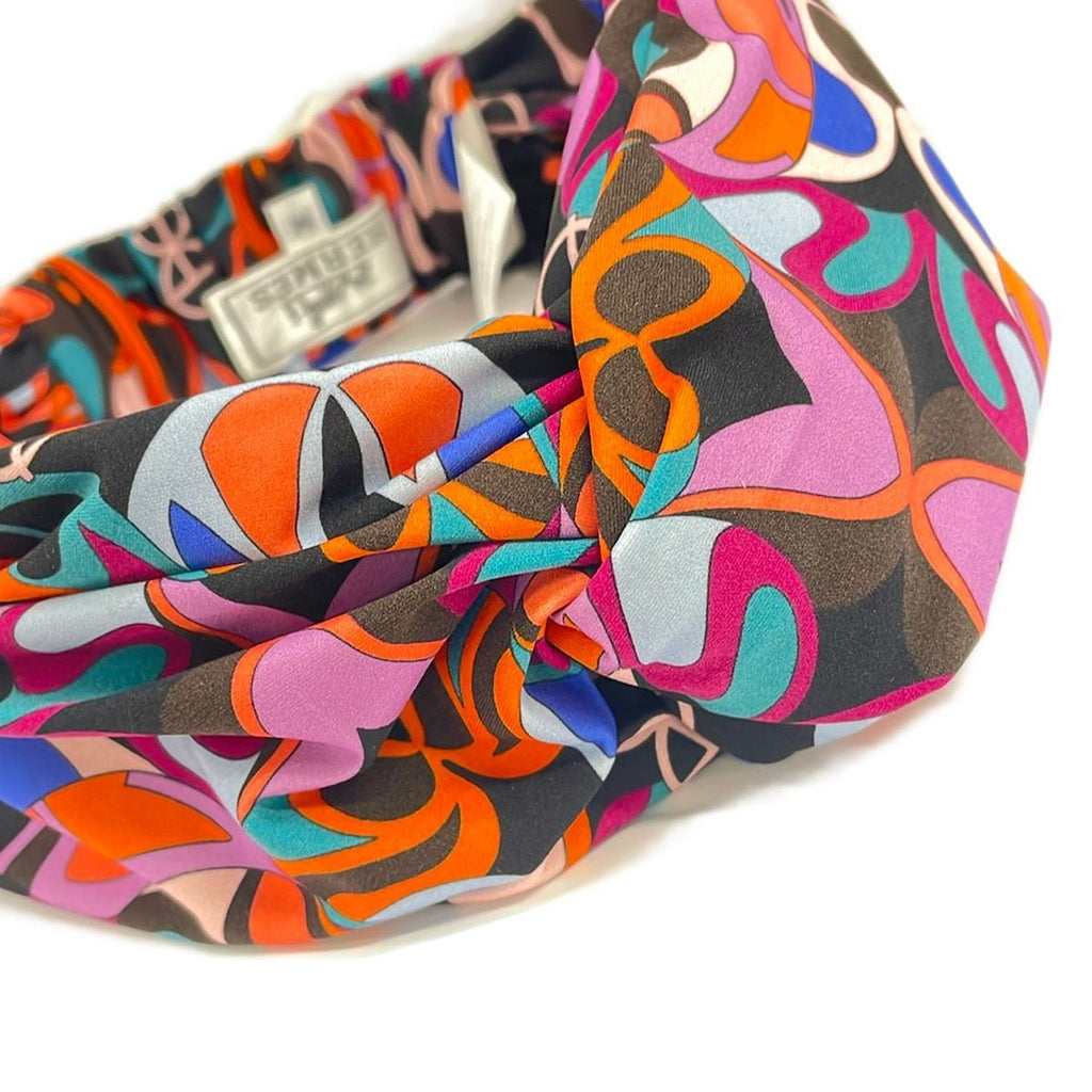 Hermes Black Orange M Headband — view 3