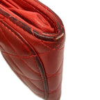 Chanel Coin Purse Quilted Red Lambskin — view 6