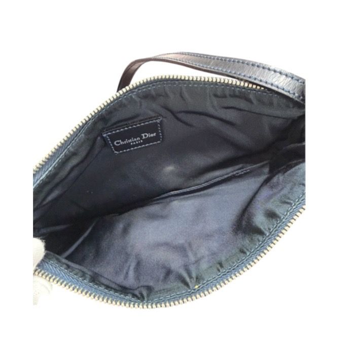 Dior Saddle Blue Canvas Leather Shoulder Bag — view 6