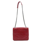 Saint Laurent Niki Chain Shoulder Bag Back Red Leather — view 2