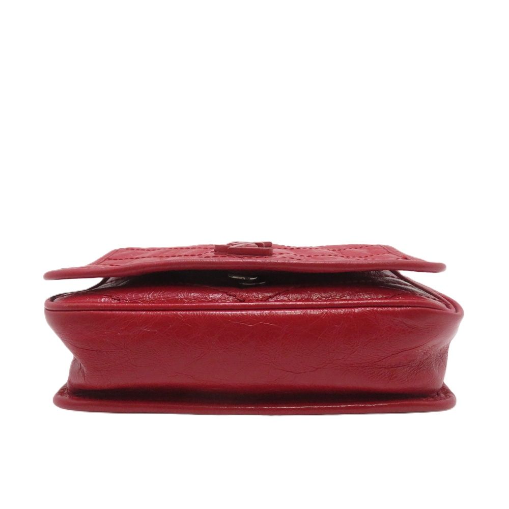 Saint Laurent Niki Chain Shoulder Bag Back Red Leather — view 5