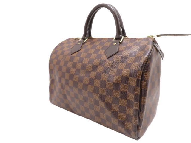 Louis Vuitton Speedy 30 Damier Handbag Canvas Brown — view 2