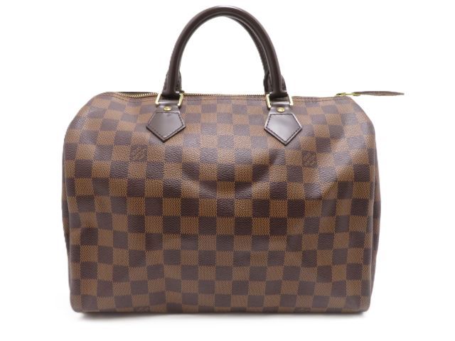 Louis Vuitton Speedy 30 Damier Handbag Canvas Brown