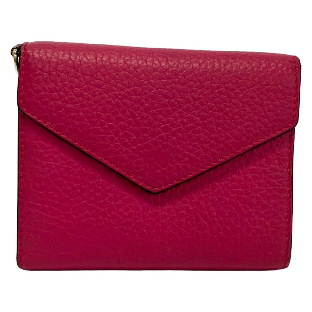Dior Trifold Wallet Pink Leather