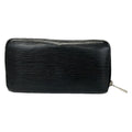Louis Vuitton Wallet Epi Zippy Noir Leather Cowhide