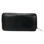 Louis Vuitton Wallet Epi Zippy Noir Leather Cowhide