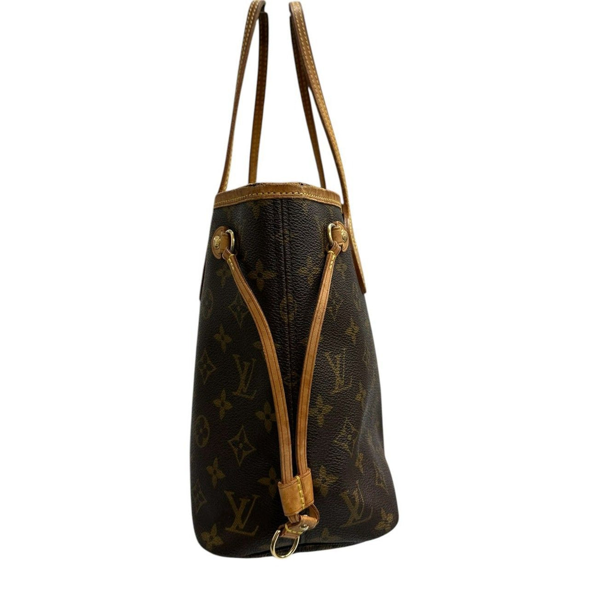 Louis Vuitton Monogram Brown Gold Tote Bag — view 3