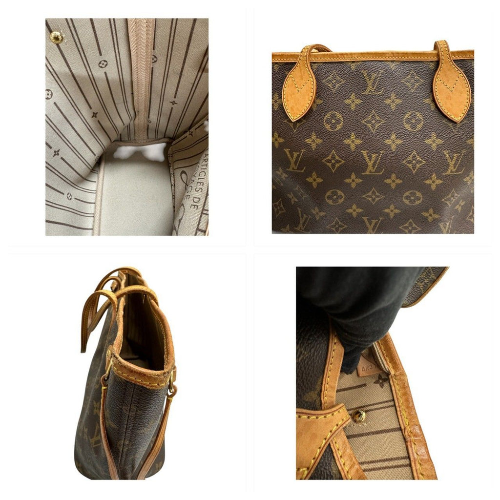 Louis Vuitton Monogram Brown Gold Tote Bag — view 7