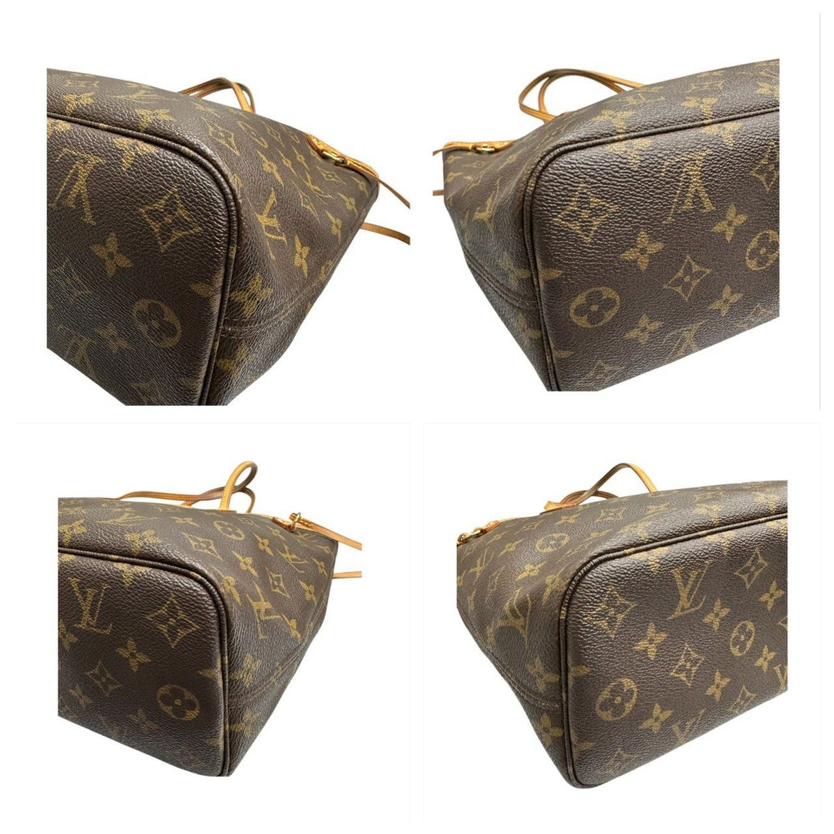 Louis Vuitton Monogram Brown Gold Tote Bag — view 6