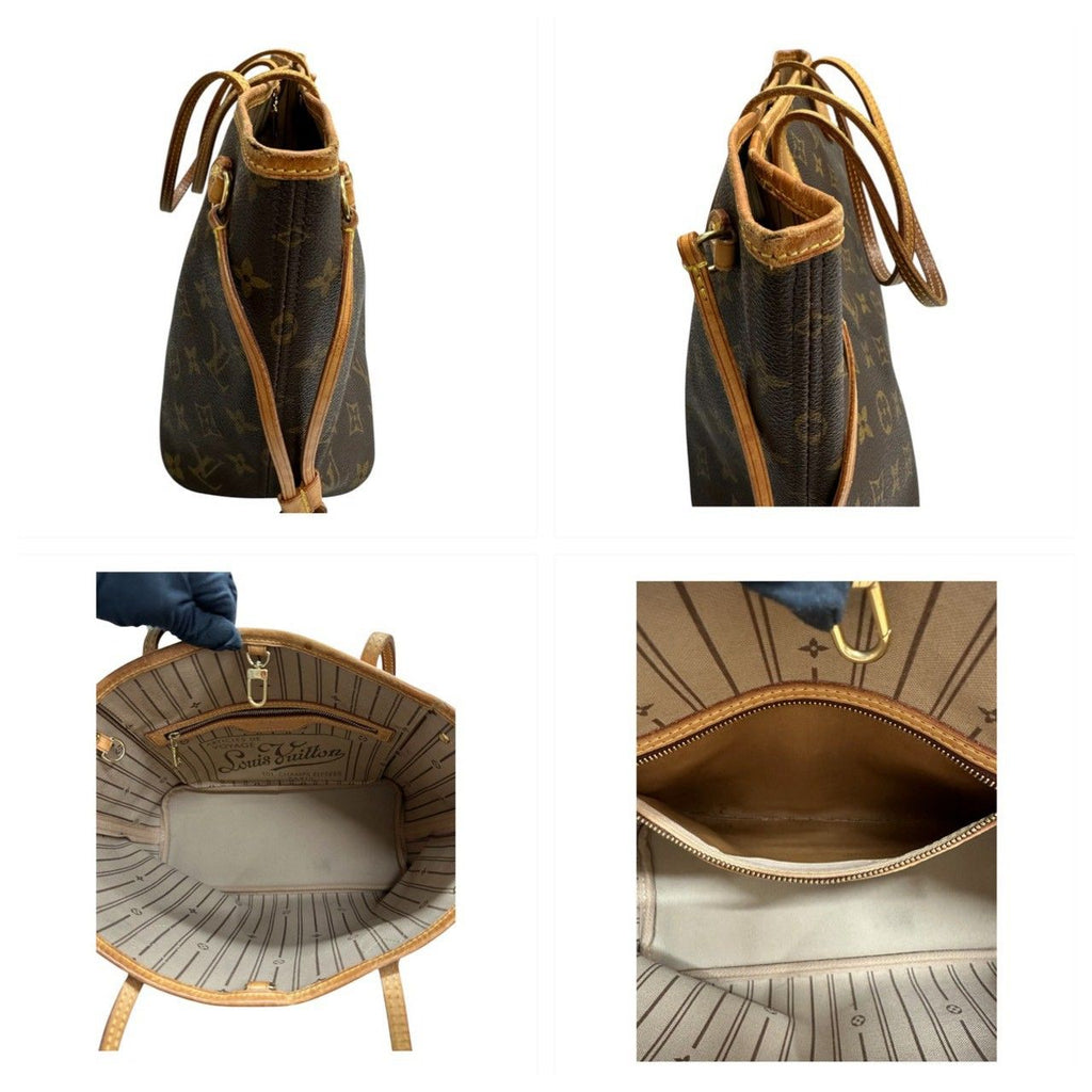 Louis Vuitton Monogram Brown Gold Tote Bag — view 8