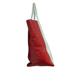 Celine Phoebe Philo Era Horizontal Cabas Tote Bag Light Blue Red — view 2