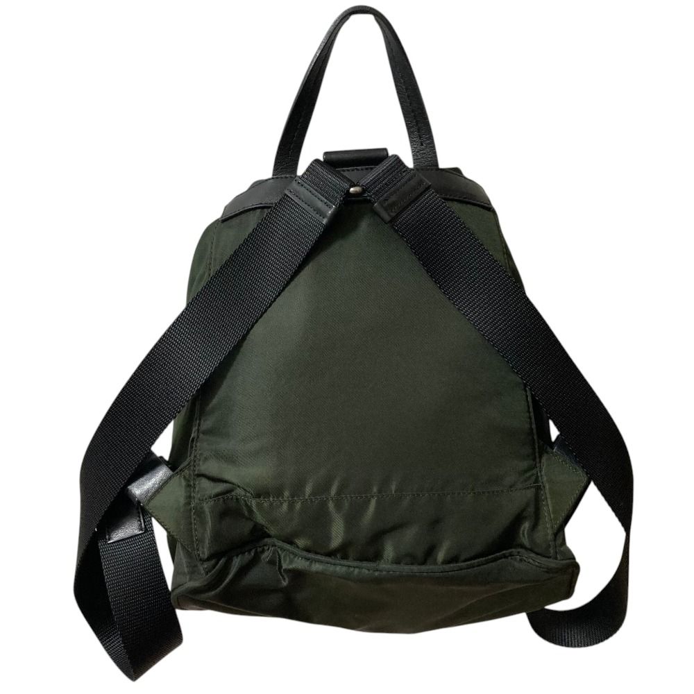 Prada Nylon Backpack Green Black — view 3