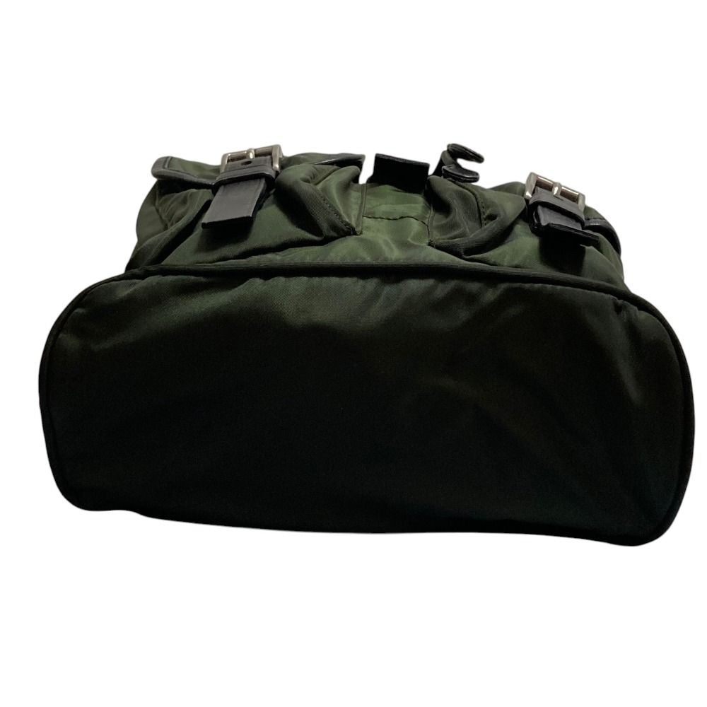 Prada Nylon Backpack Green Black — view 6