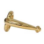 Hermes Horsebit Design Scarf Ring Gold Colored — view 3