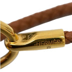 Hermes Glenan Double Tour Leather Bracelet Brown — view 8