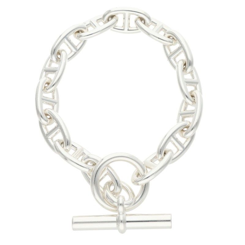 Hermes Chaine D'ancre GM Silver Bracelet