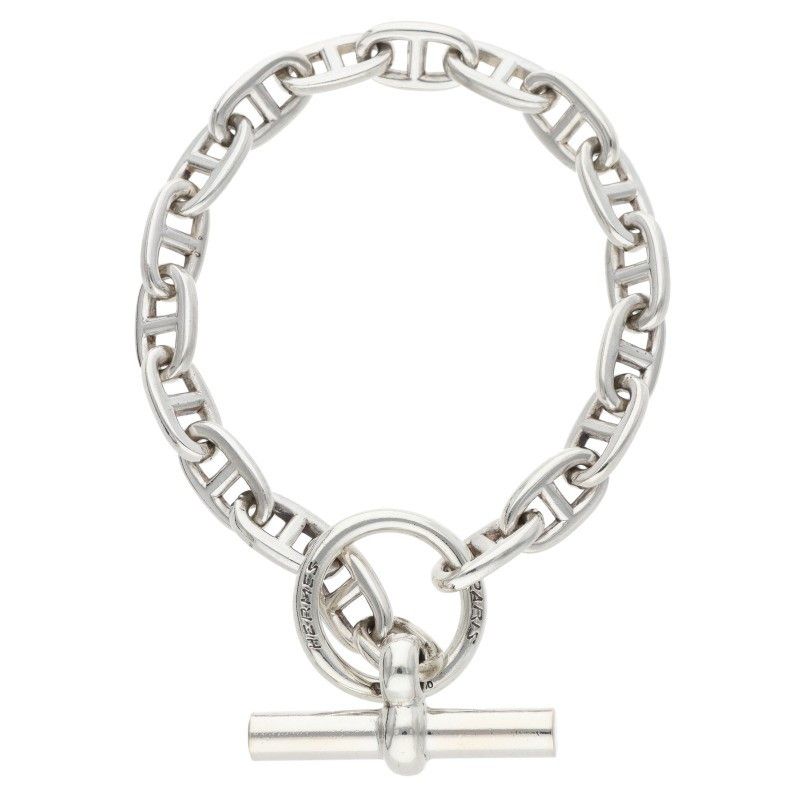 Hermes Chaine D'ancre PM Silver 800 Bracelet