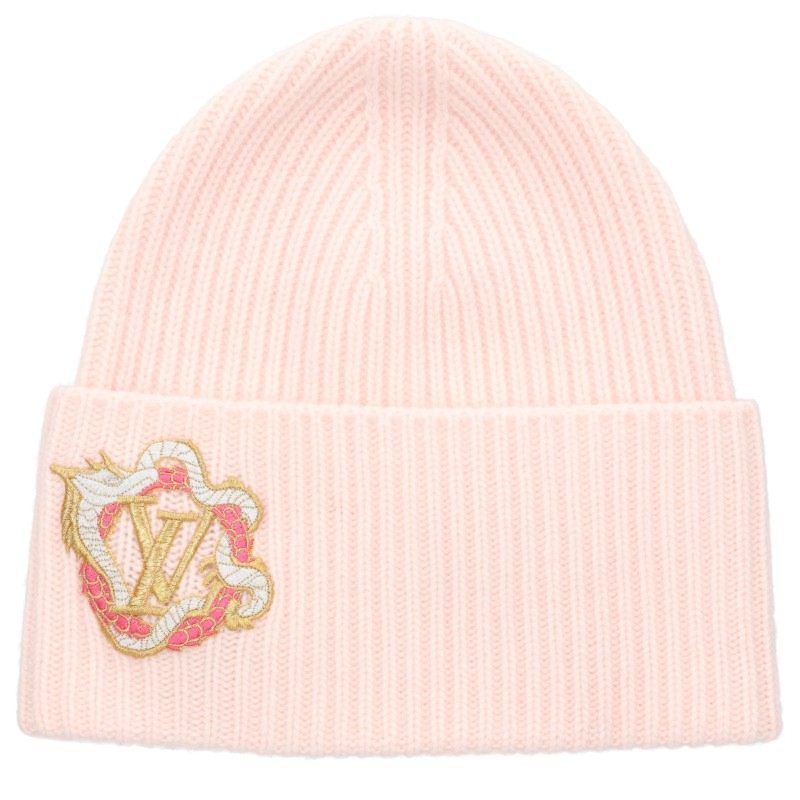 Louis Vuitton LV Head Line Precious Dragon Logo Beanie Hat
