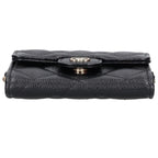 Chanel Quilted Caviar Leather Chain Wallet Shoulder Bag — view 4