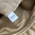 Prada Re-Nylon Tote Shoulder Bag 2-Way Triangular Nylon Leather Beige — view 8