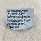 Loewe Anagram Patch Mohair Shaggy Scarf Off White — view 7