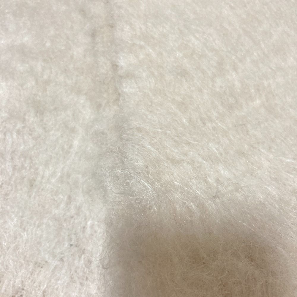 Loewe Anagram Patch Mohair Shaggy Scarf Off White — view 4