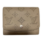 Louis Vuitton Mahina Portefeuille Iris Compact Wallet Bifold Greige