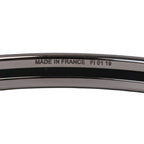 Hermes Uni Enamel Bracelet Bangle Silver Colored Blue — view 7